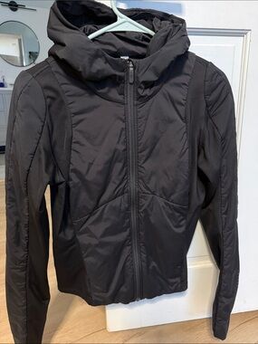 lululemon athletica Black Hooded Zip-Up Jacket